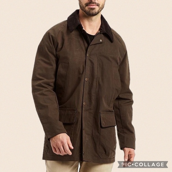 Rainforest Zip Barn Chore Coat Portabella Waxed Cotton Field Jacket Size M - Picture 1 of 16